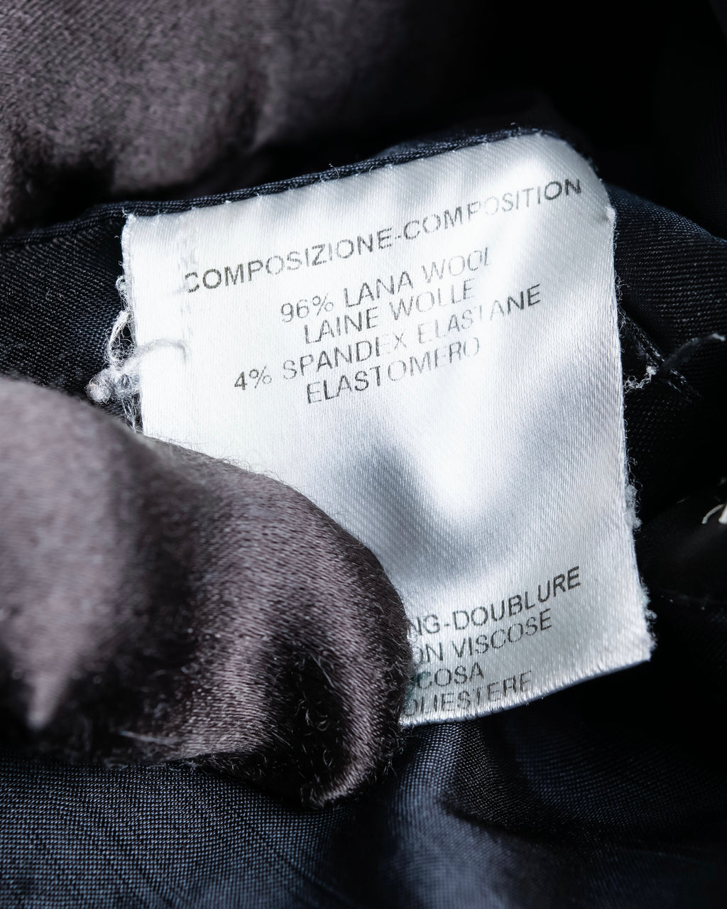 "GUCCI" Shawl collar glossy black jacket