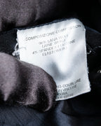 "GUCCI" Shawl collar glossy black jacket