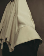 –SPECIAL– “LOEWE” 10’s-20’s Asymmetrically draped silk shirt