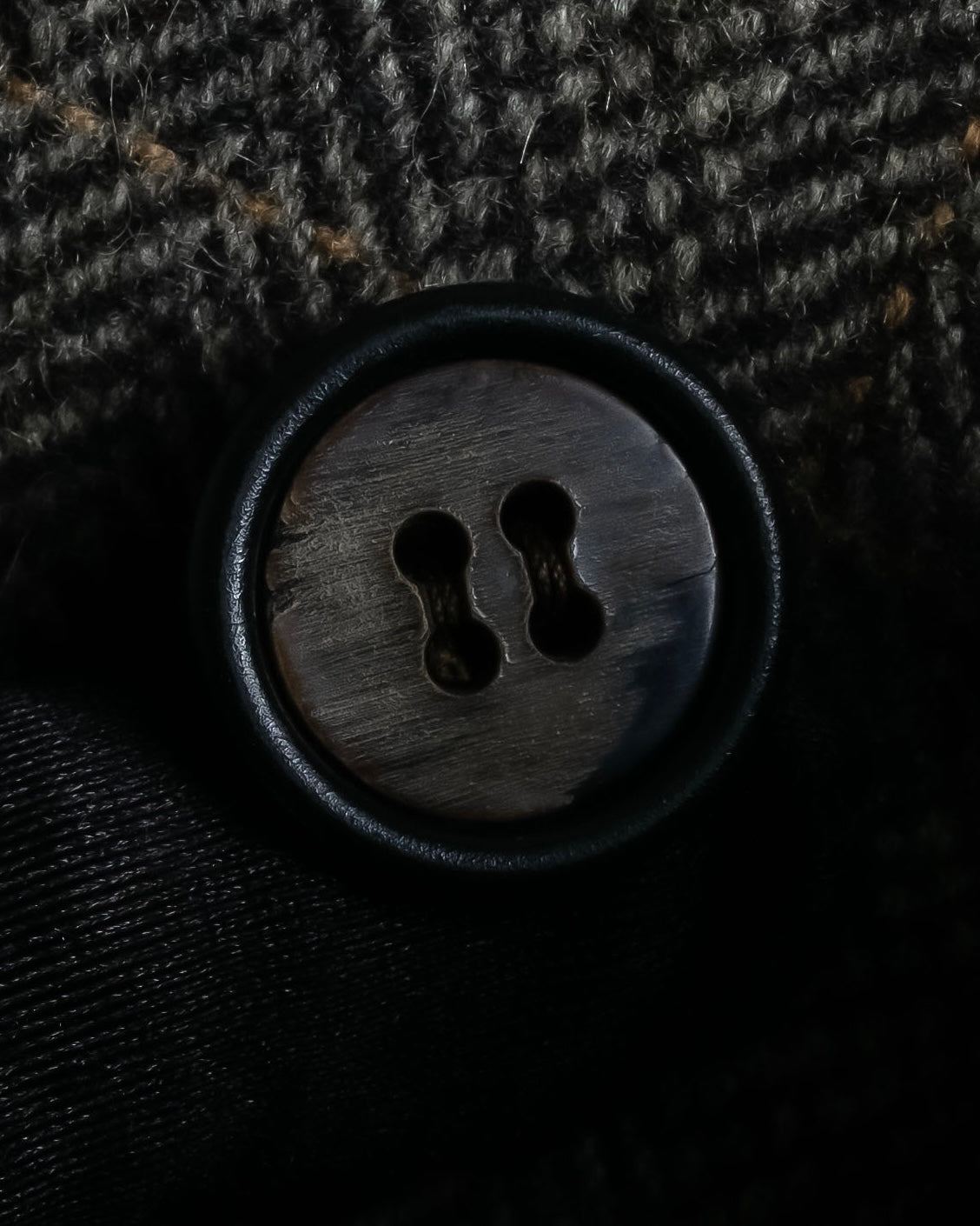 "BURBERRYS" Fine check pattern herringbone coat