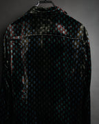 “DRIES VAN NOTEN” 2010’s Circle motif velvet shirt