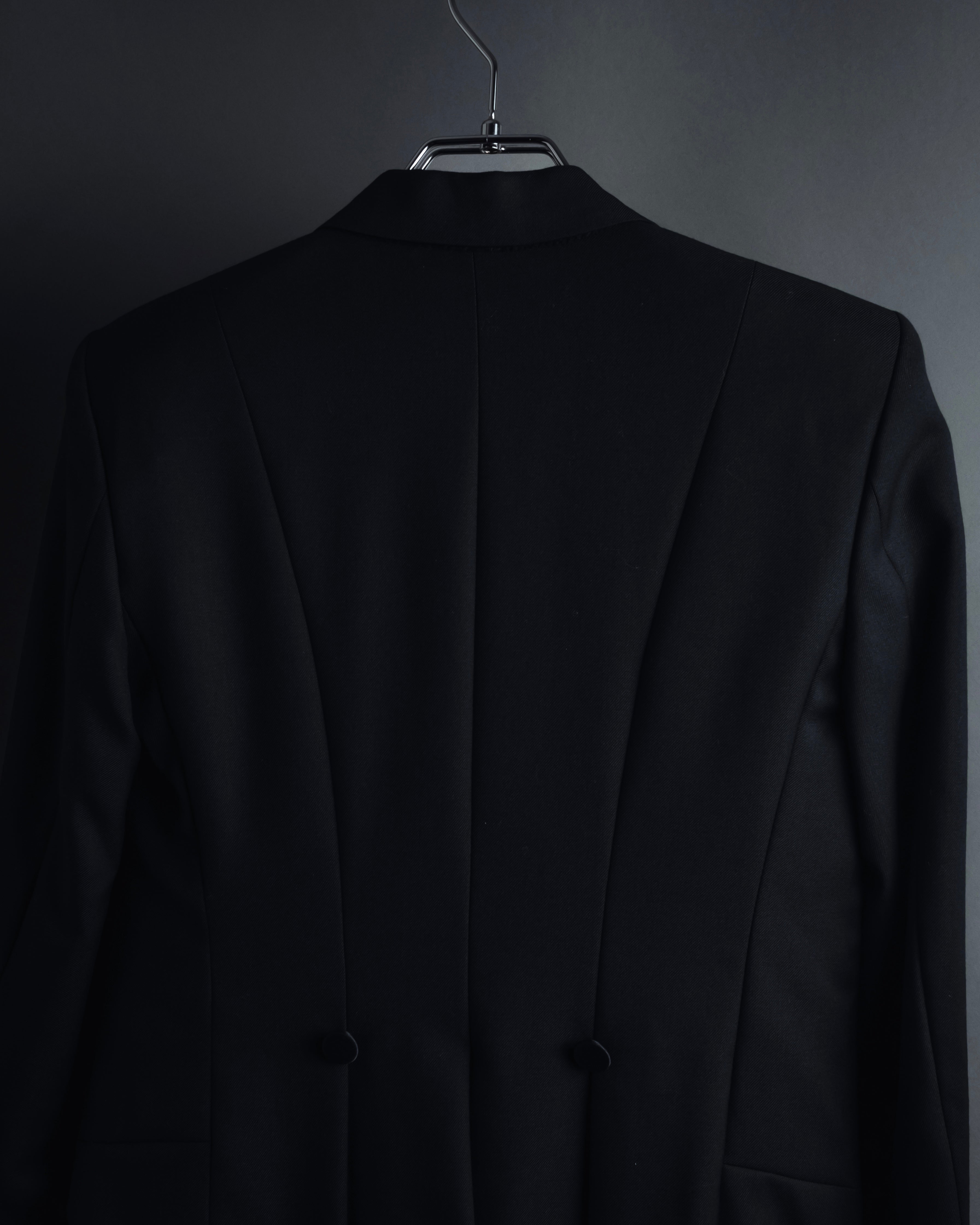 "Saint Laurent Paris" Modern tailcoat design jacket