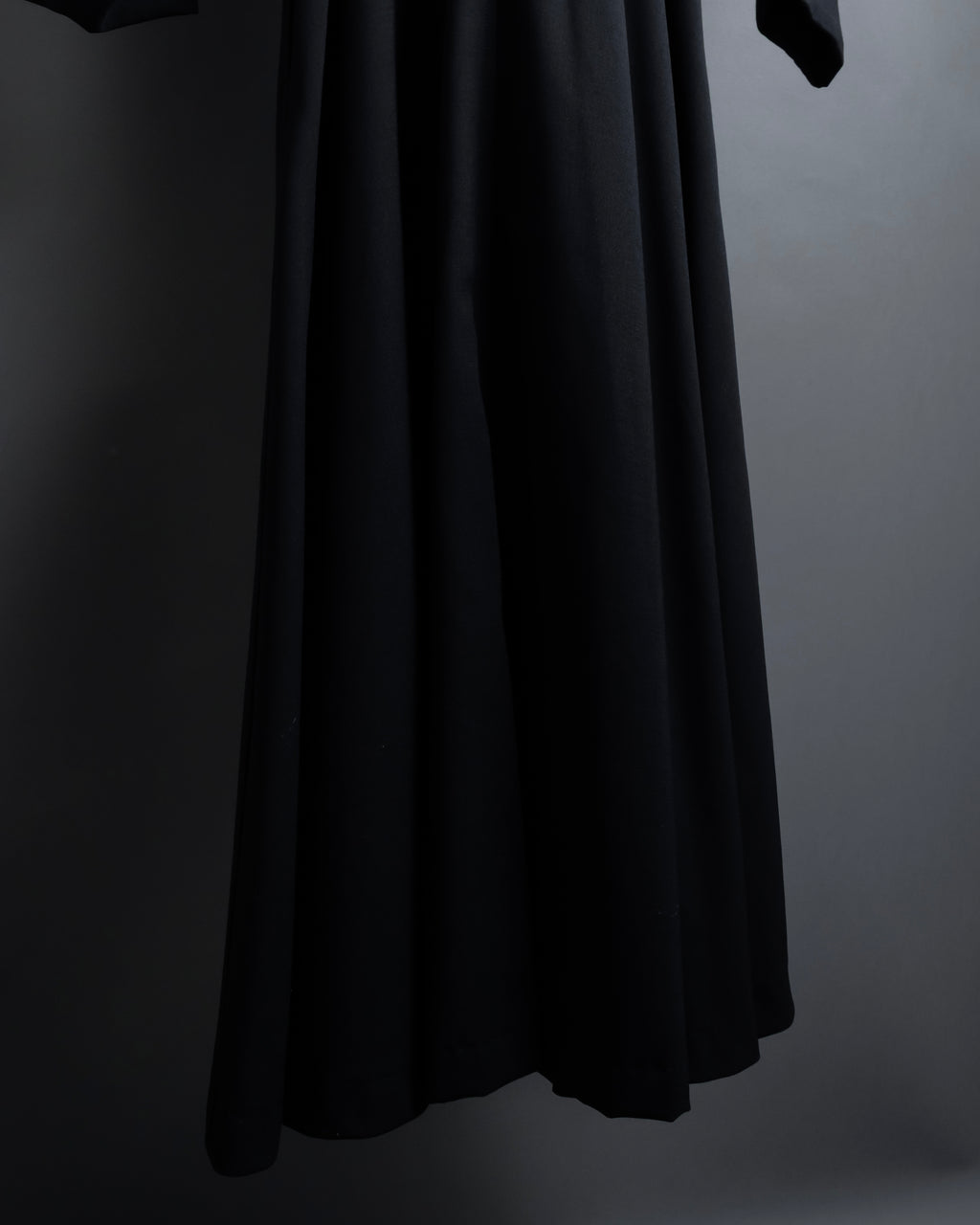"tricot COMME des GARCONS" 90's Tailored collar belted long dress