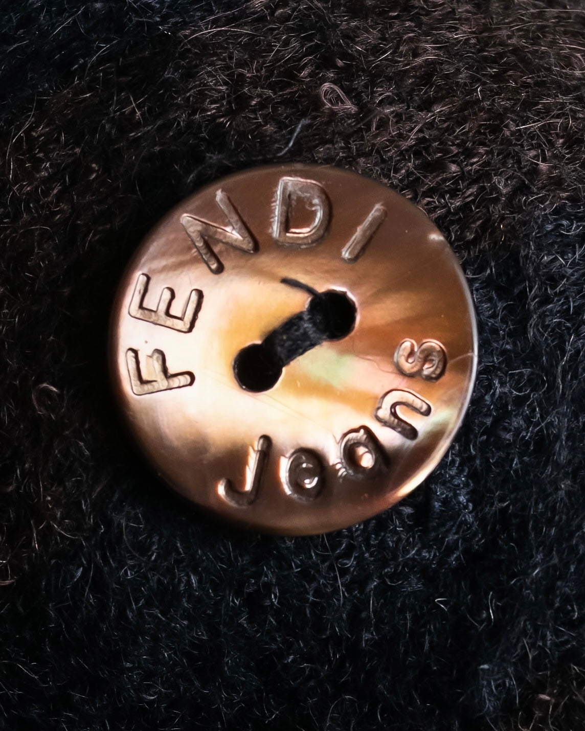 "FENDI" Pecan stripe pattern A-line silhouette coat