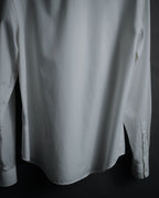 –SPECIAL– "BALENCIAGA" 2005-06’s Round collar chin tab paneled dress shirt