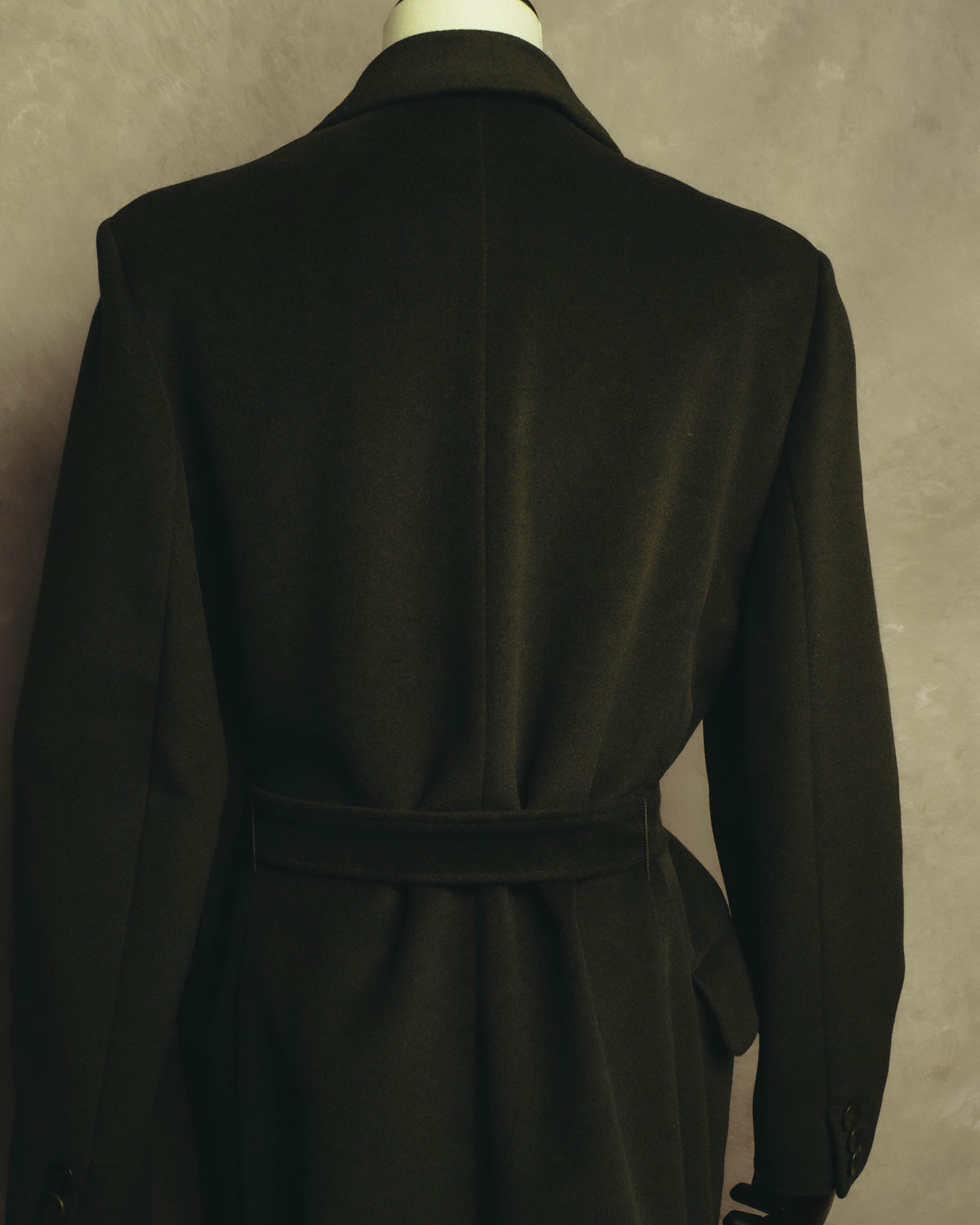 “Max Mara” 00’s Belted angora blend long coat