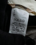 "HERMES" Cotton linen wide tapered slacks