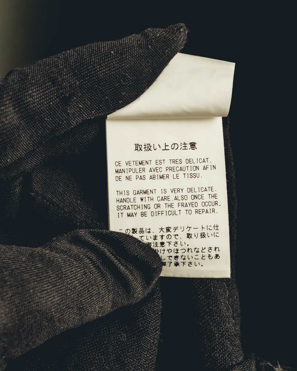 -SPECIAL- "Y's" 21SS Textured sleeveless long vest