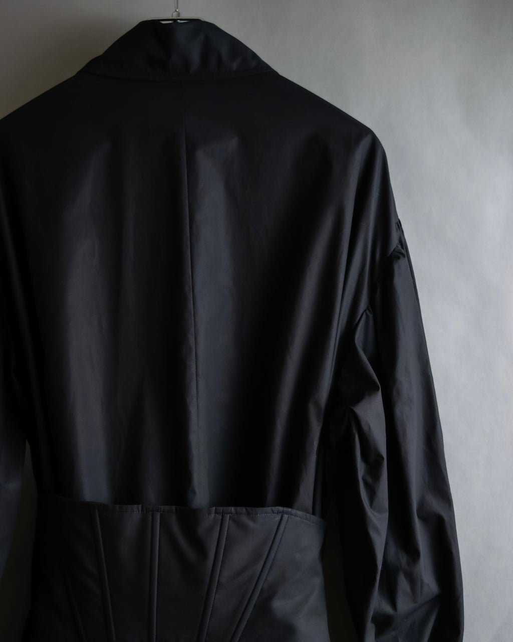 "KIMHĒKIM" Bondage corset belt design shirt dress