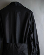 "KIMHĒKIM" Bondage corset belt design shirt dress