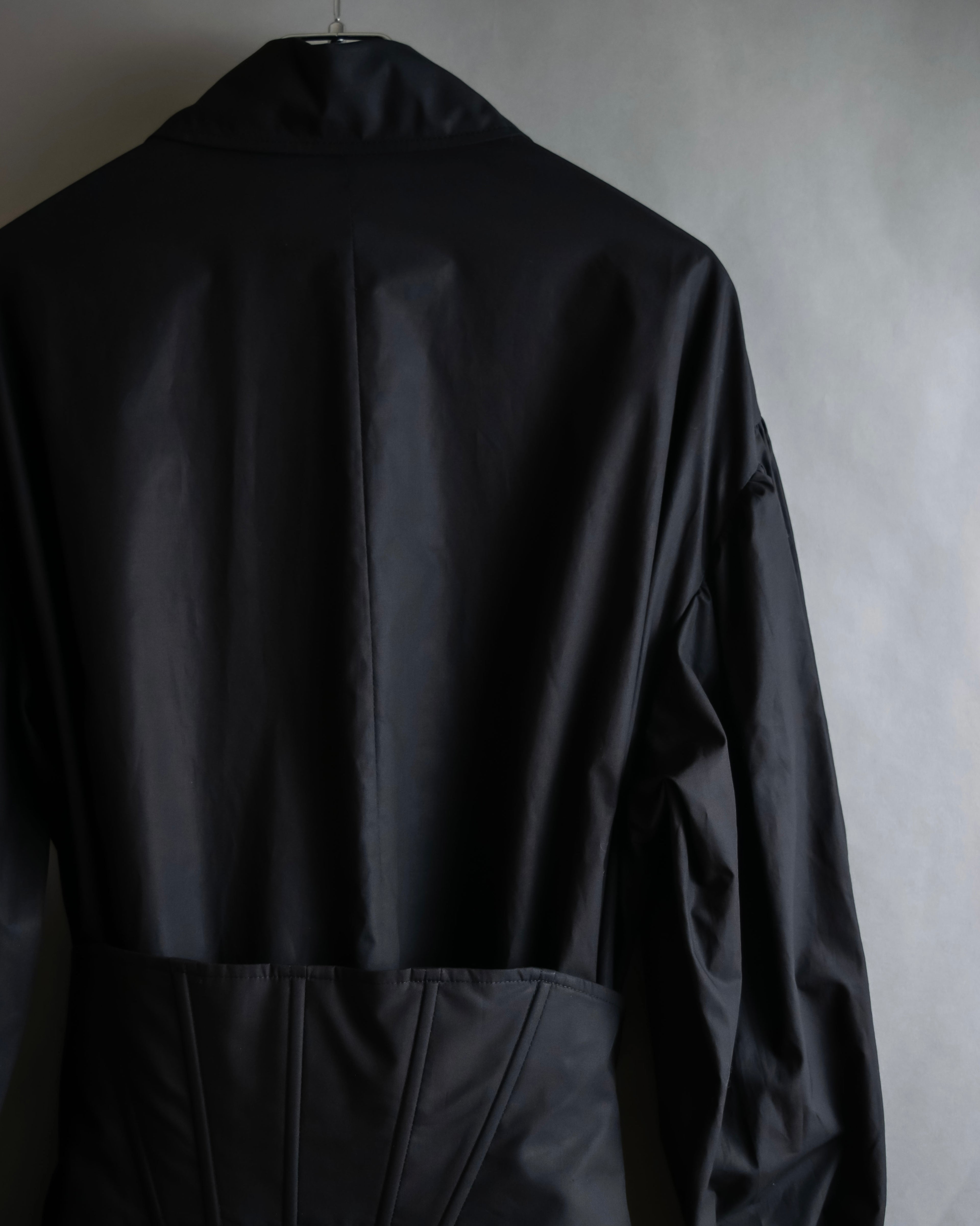 "KIMHĒKIM" Bondage corset belt design shirt dress