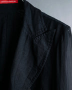 “Y’s COMPOSITION: SEE ATTACHED LABEL” Layered design multi buttons tail coat