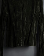 “Max Mara” 90’s-00’s metallic velour jacket