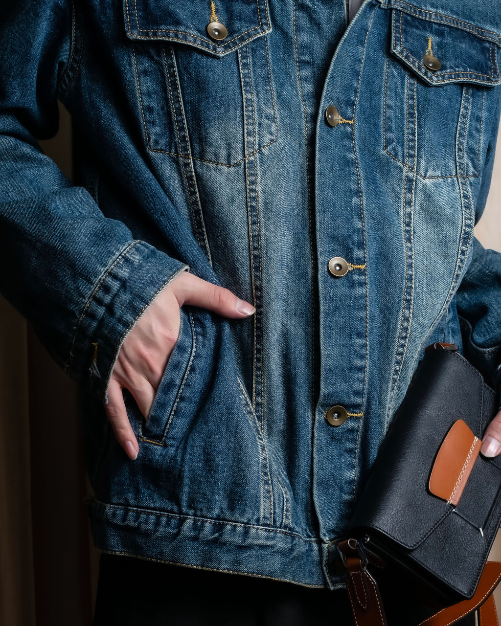 "NUMBER (N)INE" Vintage washed denim jacket