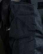 "DOLCE & GABBANA" Sheer layered V-neck grey knit