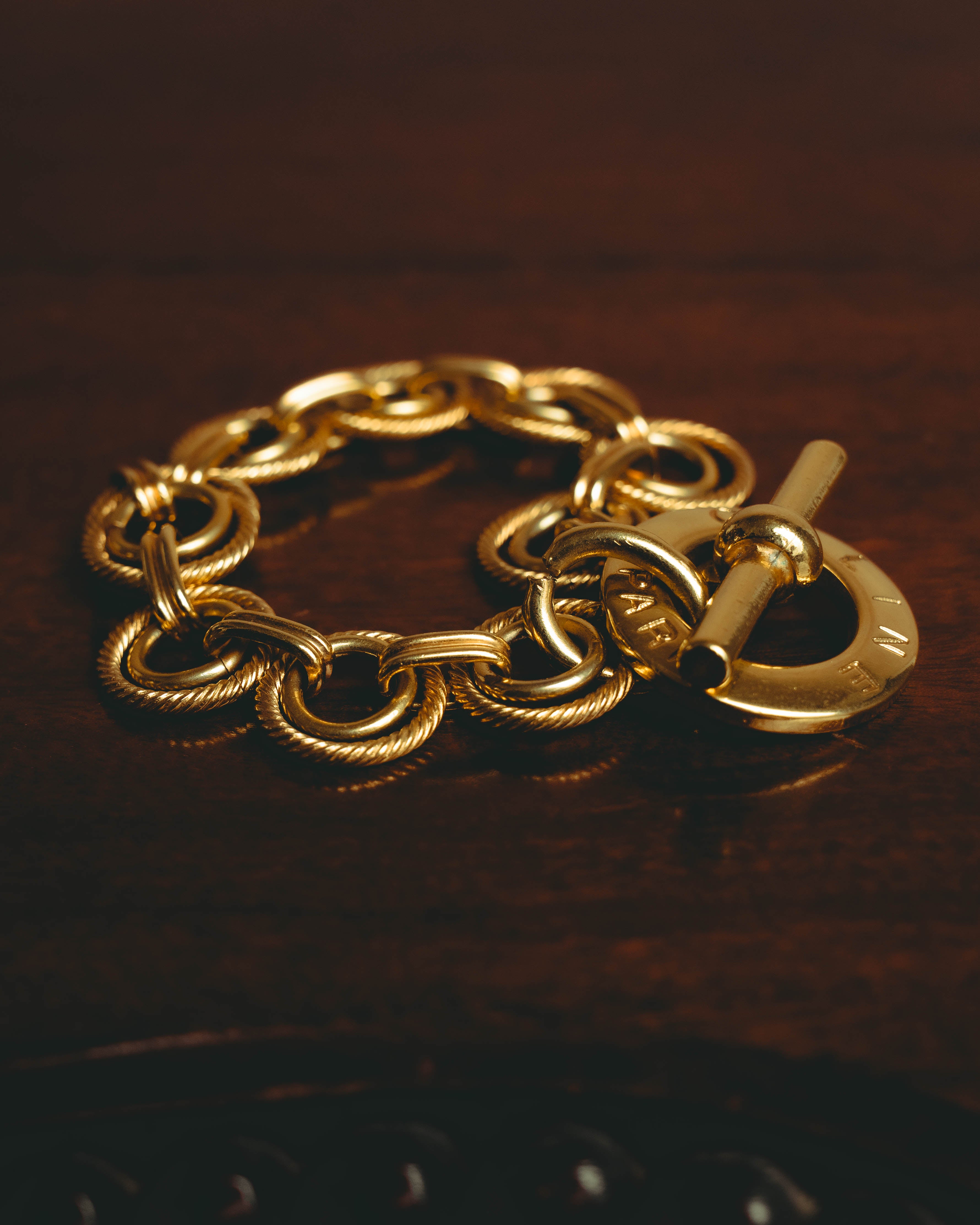 –SPECIAL– "CELINE" 90's Sculptural link bracelet