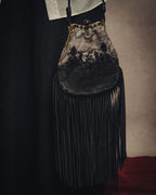 -SPECIAL- “VALENTINO GARAVANI” 2014-2016 lace embellished fringe frame bag