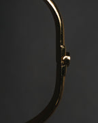 "LOEWE" 00’s-10’s leather inlay anagram clasp bangle