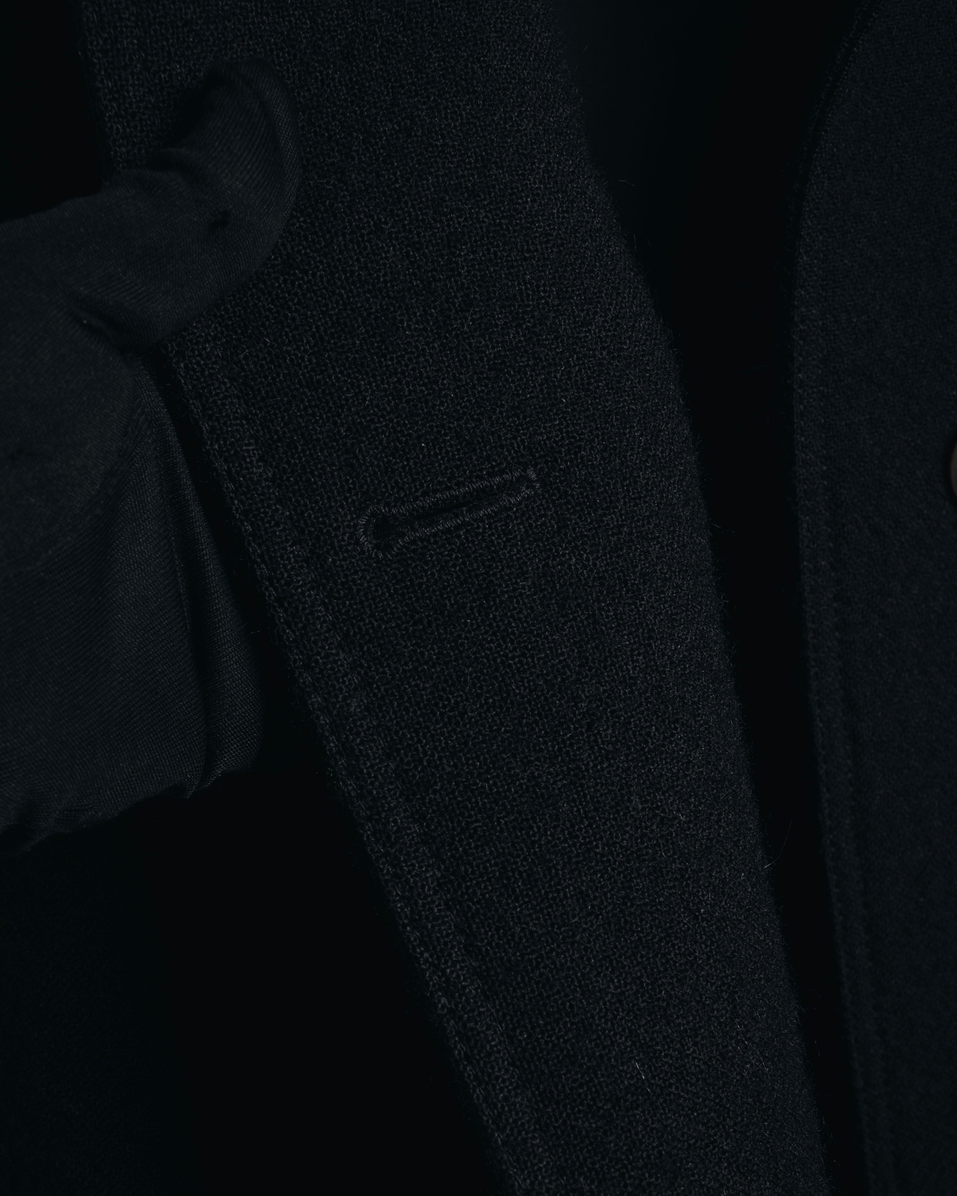 –SPECIALS– "LOEWE" 2017-2018 Minimal a-line calfskin piping coat