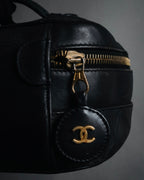 "CHANEL" 90’s Picot stitching lambskin vanity bag