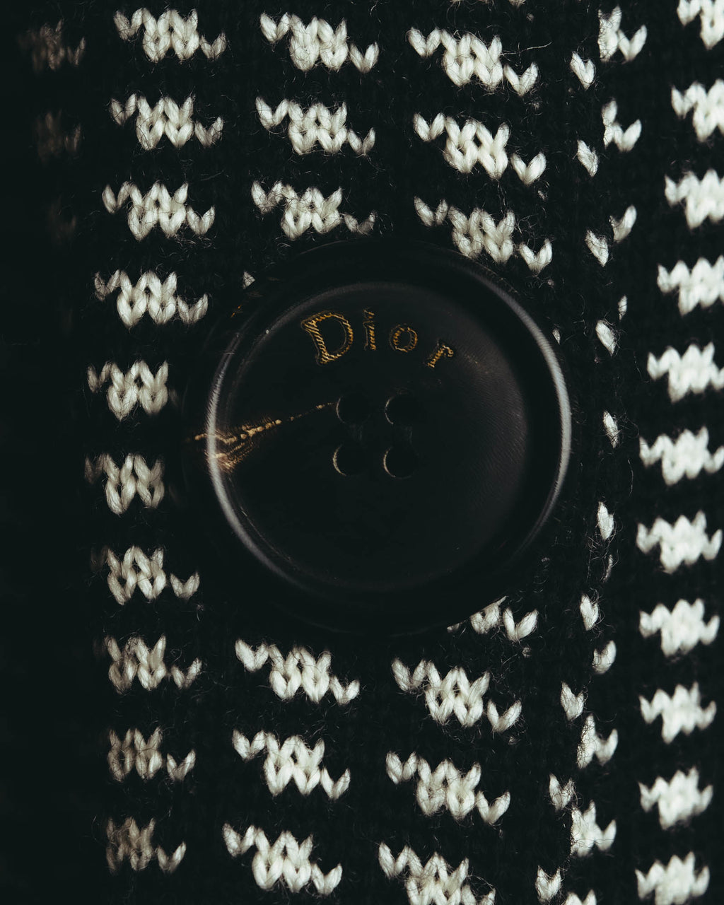 "Christian Dior" 00's Textured wool knit coat