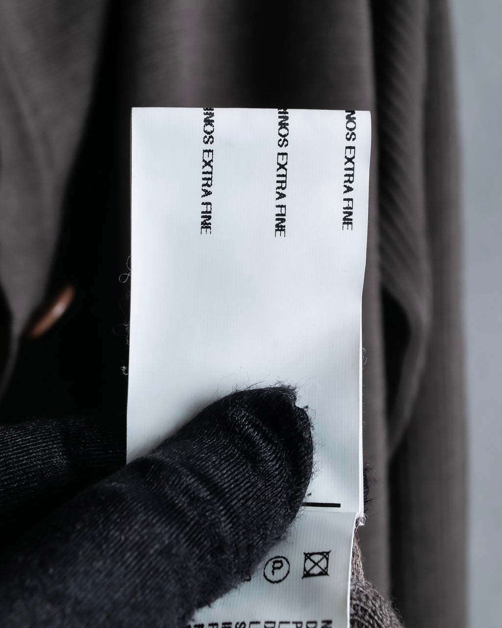 "Rick Owens" 12AW asymmetrical hooded knit cardigan