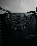 –SPECIAL– “YVES SAINT LAURENT”
2000’s Folk cutwork leather shoulder bag