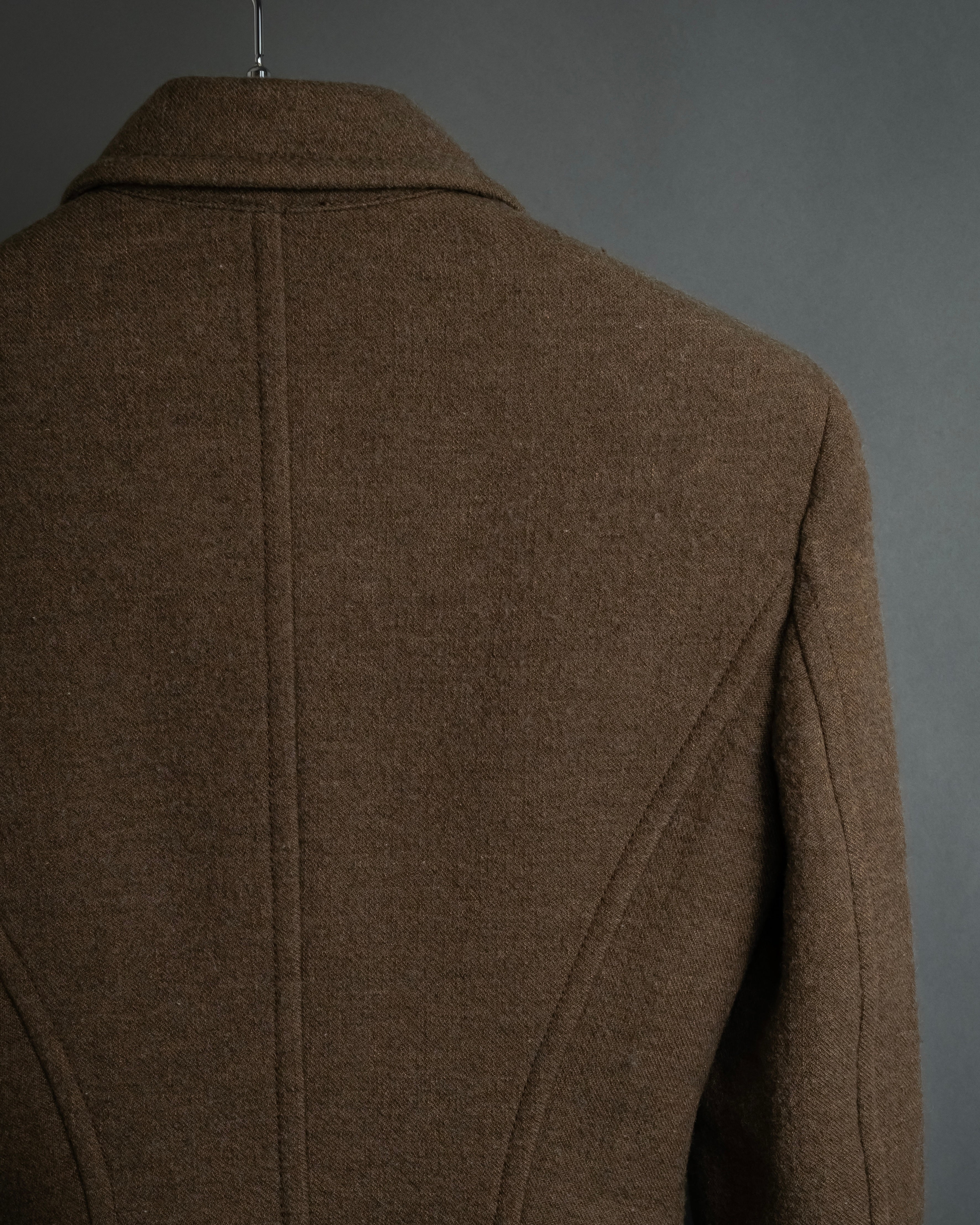 "SPORTSMAX" Carving flap design mid-length coat