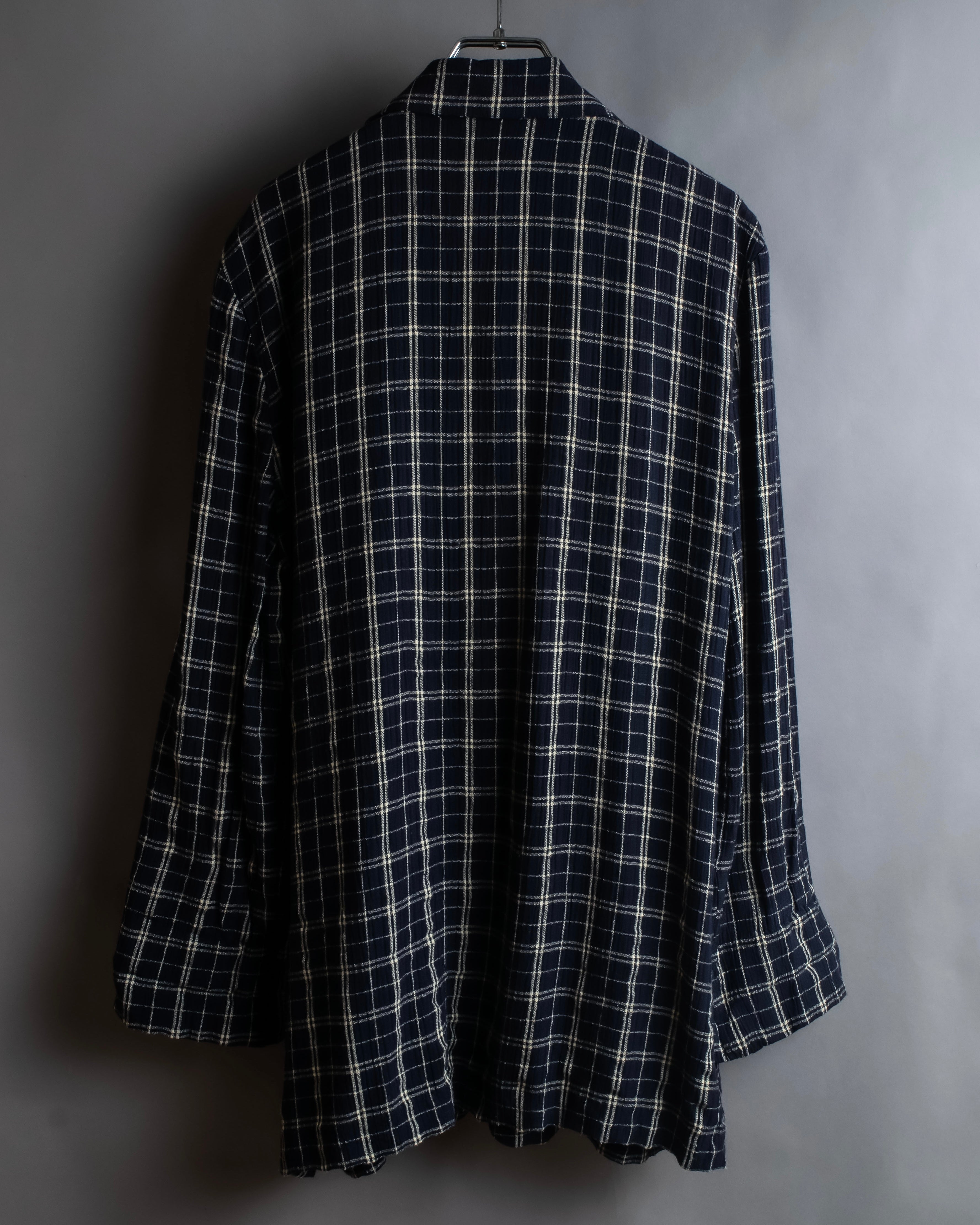 "Vintage windowpane tailored jacket"