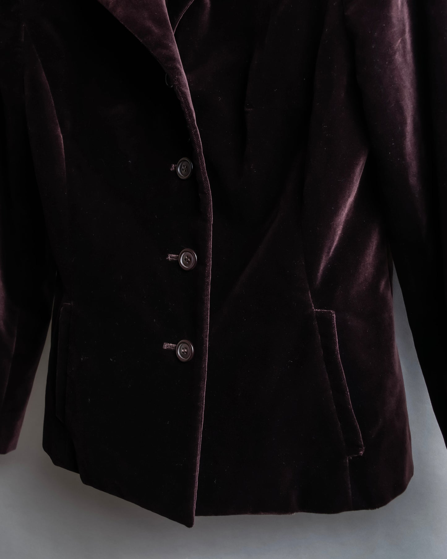 "BALENCIAGA" Velvet beautiful shaped tailored jacket