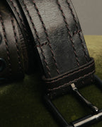“Yves Saint Laurent” 00’s Wide eyelet leather belt