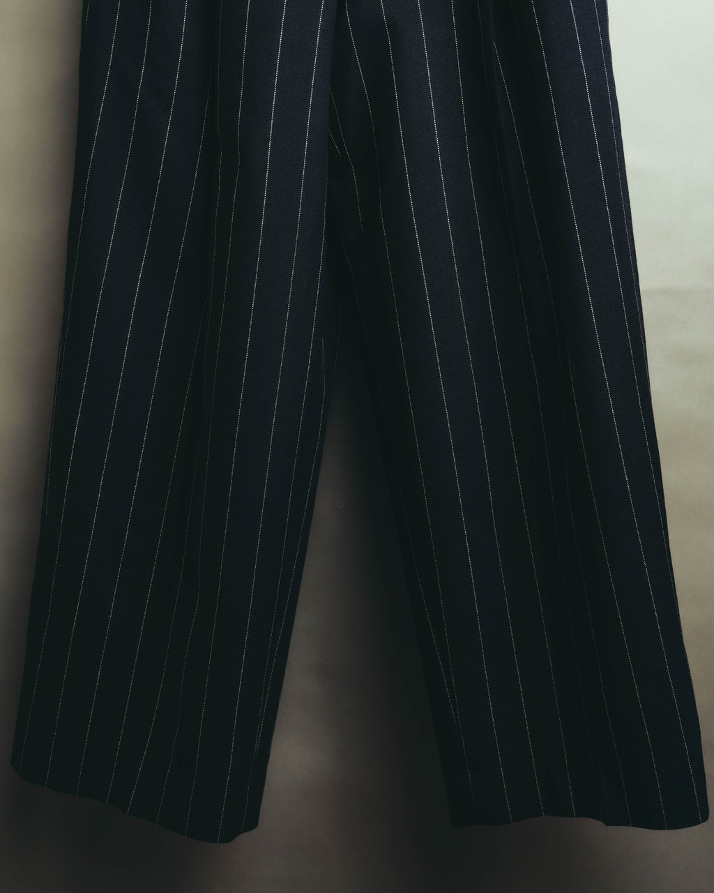 -SPECIAL- "LOEWE" 10's Pinstriped silk-lined wide trousers