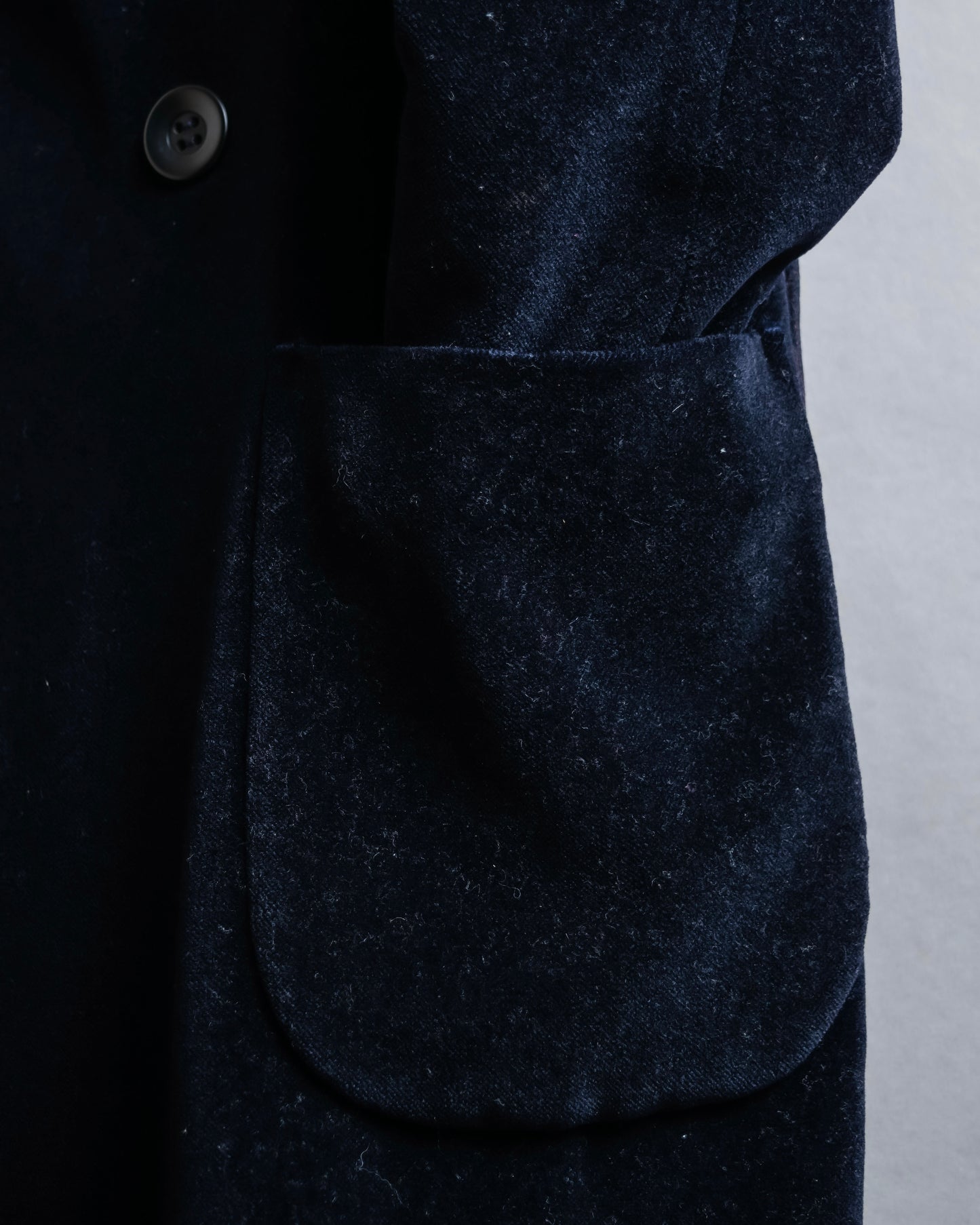 "Y's" Double breasted waist shaped velour tailored coat