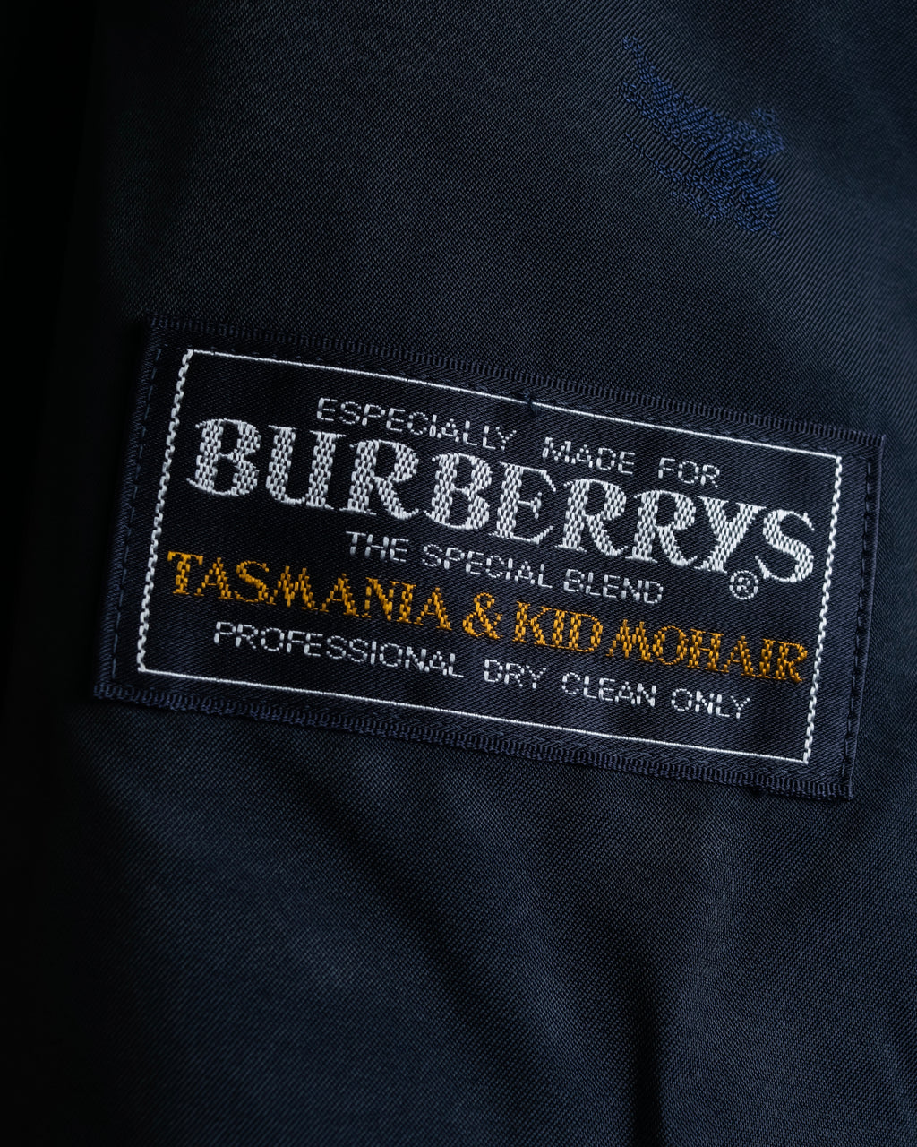 "BURBERRYS" Micro check pattern metal button blazer
