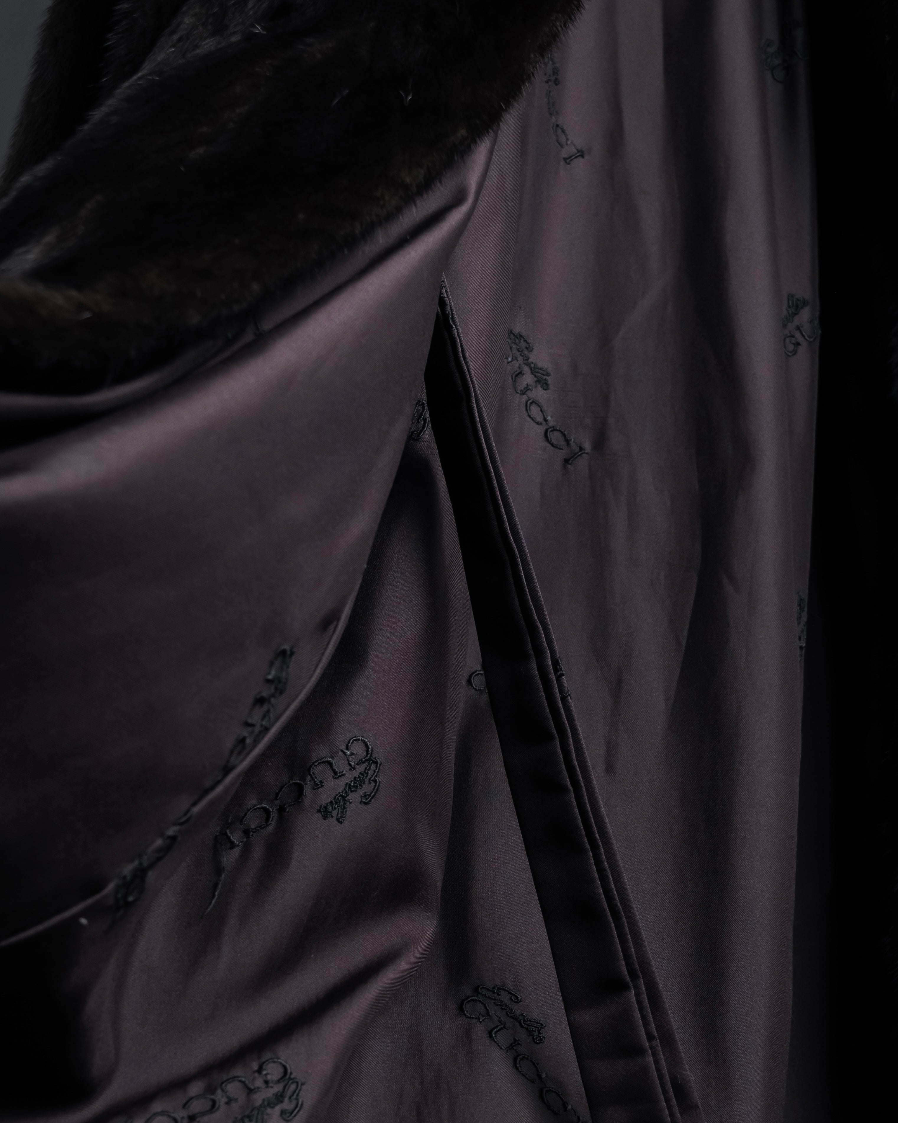 "GUCCI" Semi-custom atelier work fur long coat