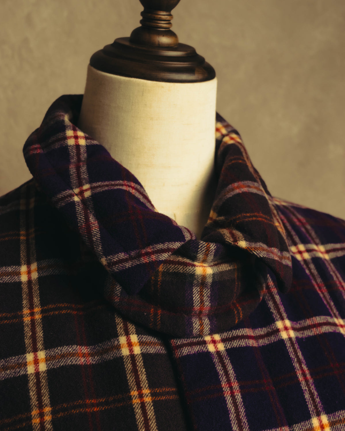 “sacai” 2010's Tartan wool cashmere padded hybrid coat