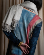 "Loro Piana" Hand-painted gradient knit tunic