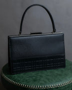 "BURBERRY" Nova check embossed leather hand bag