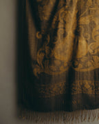 -SPECIAL- “LOEWE” 90’s-00’s Botanical anagram jacquard fringe stole