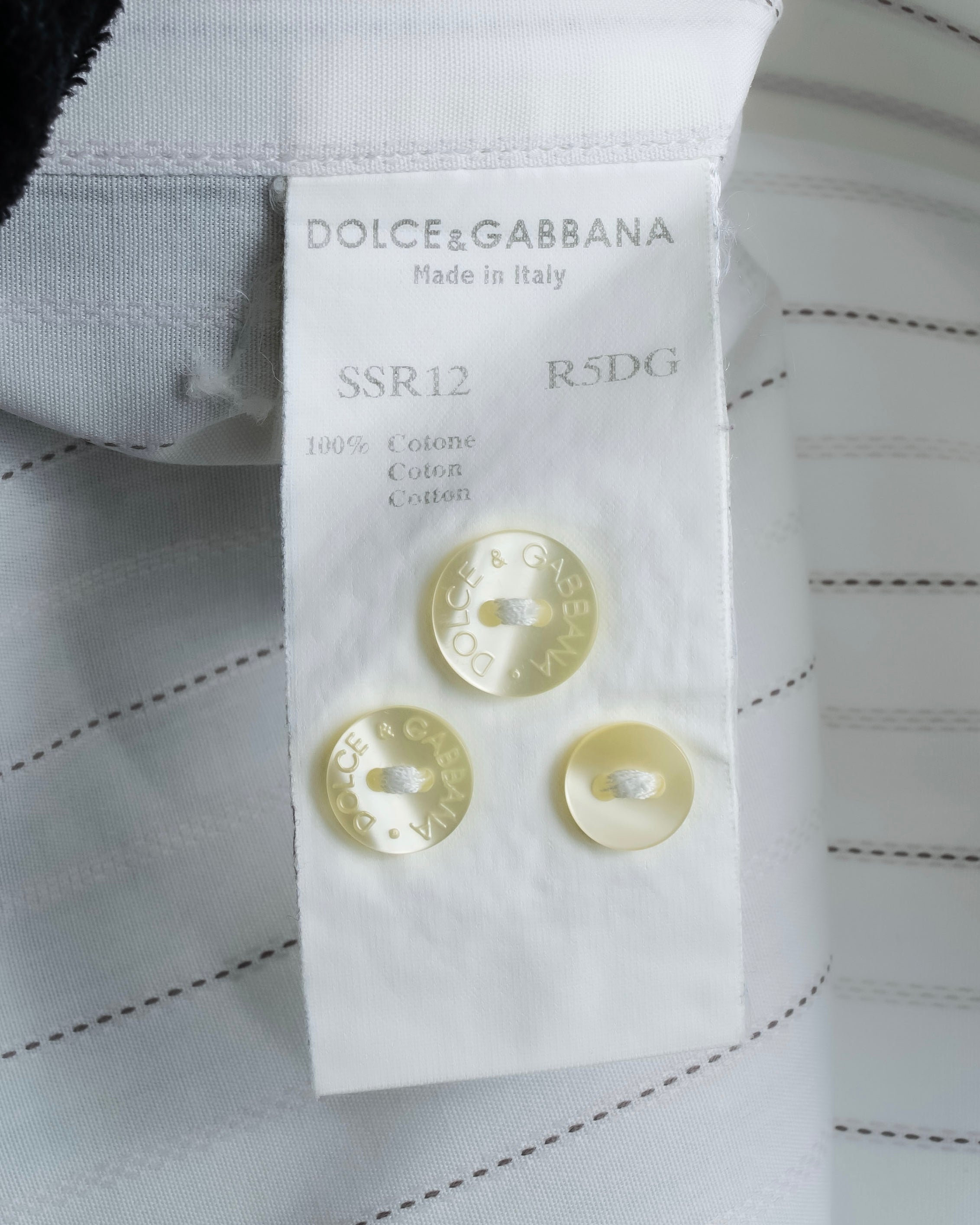 "Dolce & Gabbana" 12SS Two types of woven striped shirt