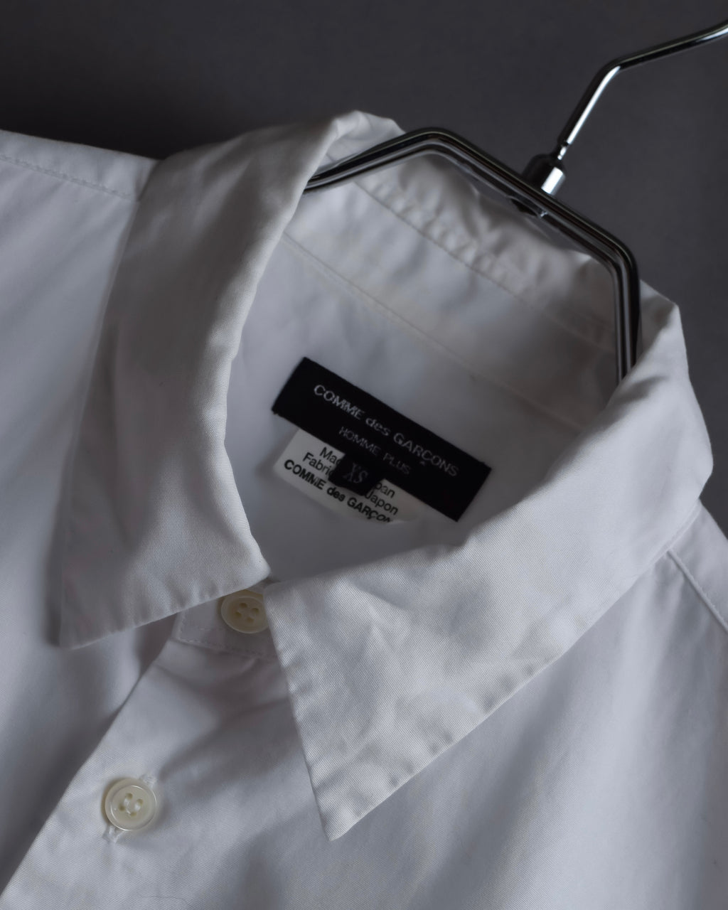 "COMME des GARCONS HOMME PLUS" 15SS Ripped cutting design cotton shirt