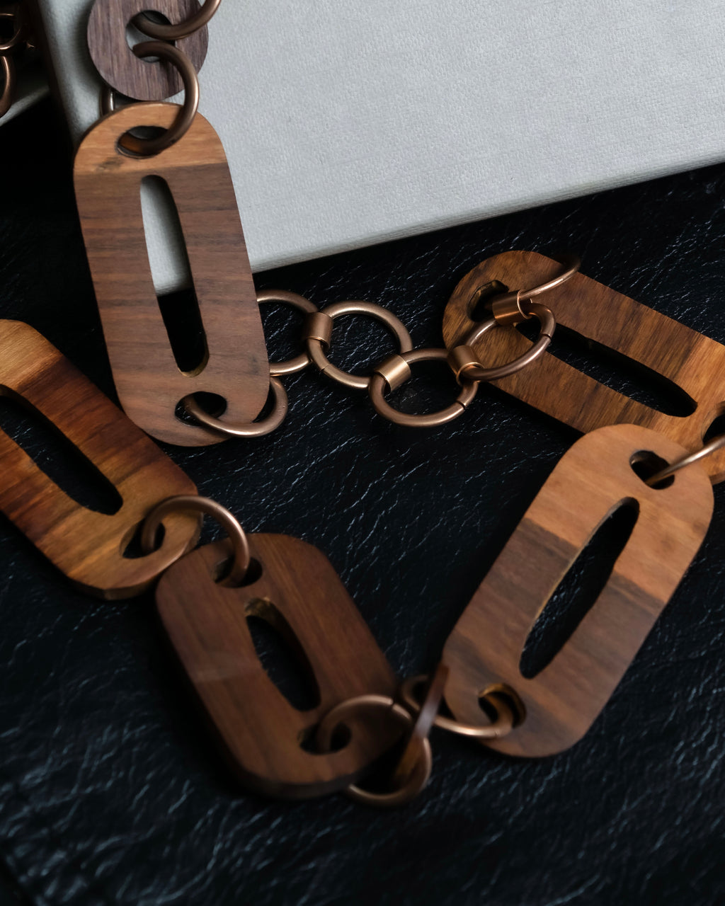 "MARNI" Large tree and chain combination necklace