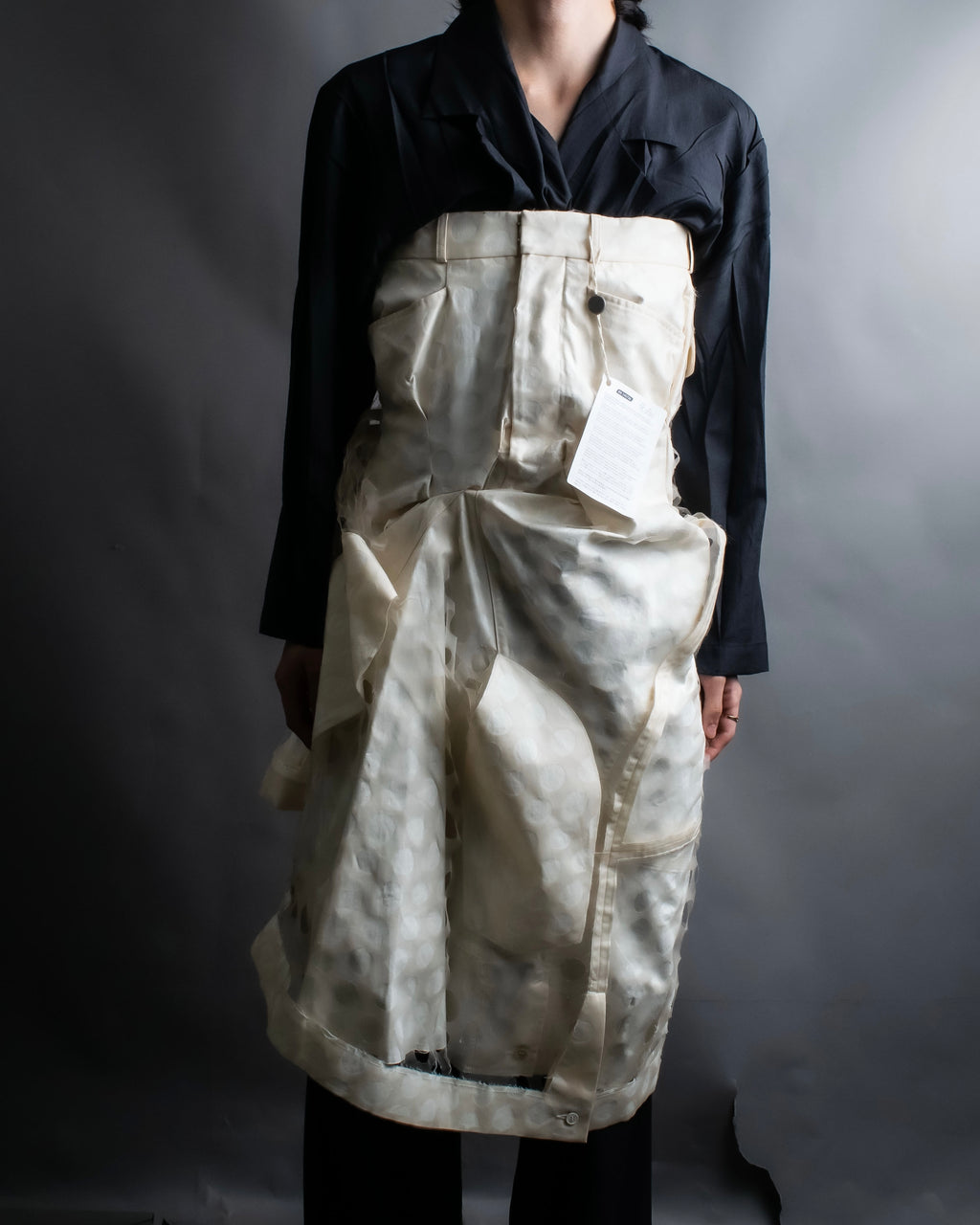 "MAISON MARGIELA" 20SS Polka dot tulle layered skirt