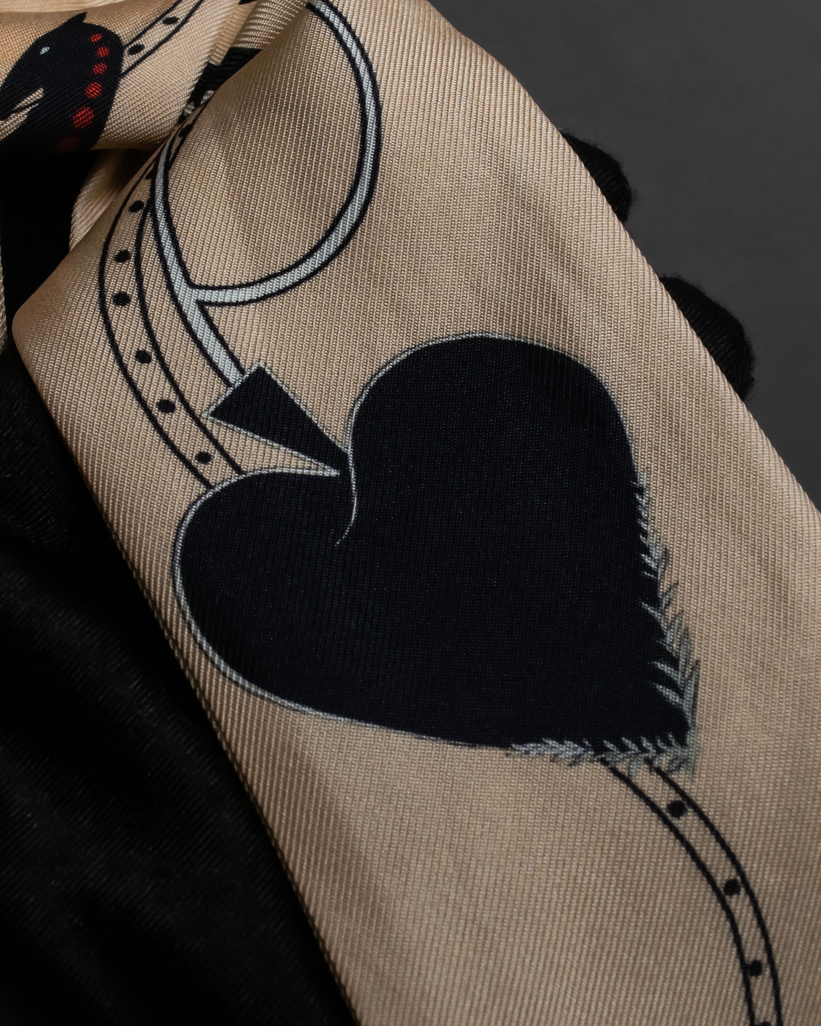 "Christian Dior" Iconic motif silk twilly scarf