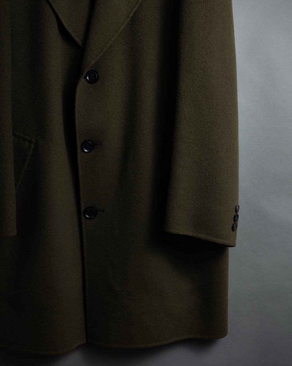 "Christian Dior" Single-breasted 100% cashmere chester coat