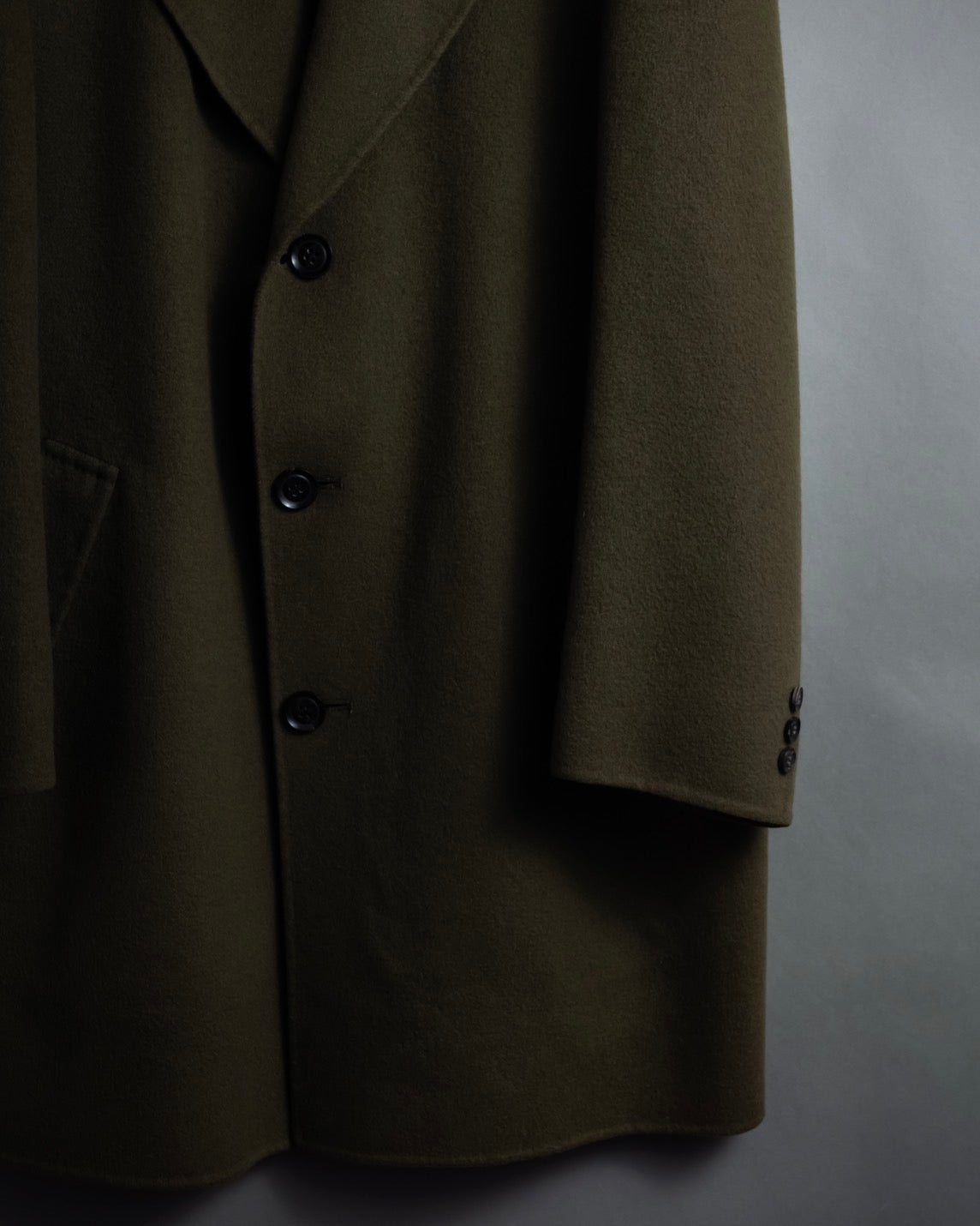 "Christian Dior" Single-breasted 100% cashmere chester coat