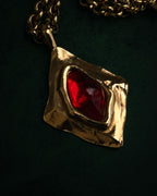 –SPECIAL– “Yves Saint Laurent”
80’s-90’s Sculptural red stone statement necklace