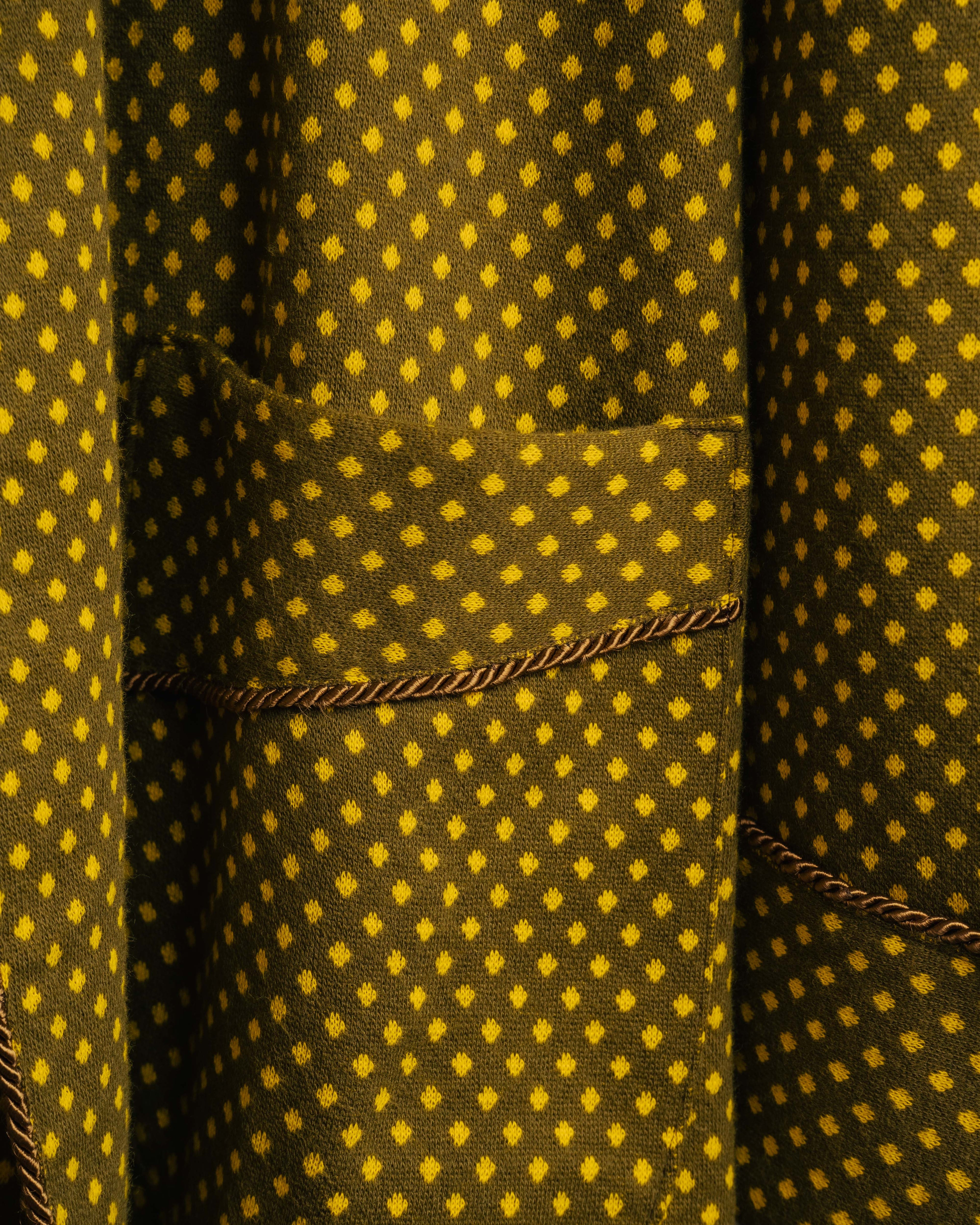 -MOOD Vintage Collections- 80’s Geometric pattern knit gown coat