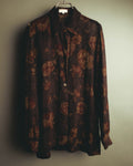 "Burberrys" 70's-90's floral button up shirt