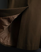 "CHRISTIAN DIOR MONSIEUR" 80's-90's Classic tailored wool melton chester coat